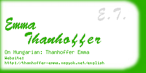 emma thanhoffer business card